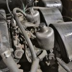 Moteur d'une MG MBG de 1973 - EXO Automobiles